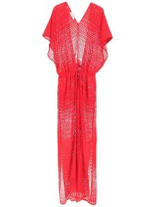 Amir Slama трикотажное пляжное платье, красный