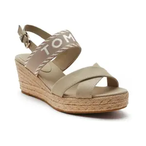 Танкетка с добавлением кожи Tommy Hilfiger, бежевый