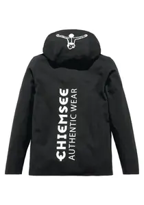 Рубашка Chiemsee с капюшоном "с принтом на капюшоне" и принтом на спине, черный