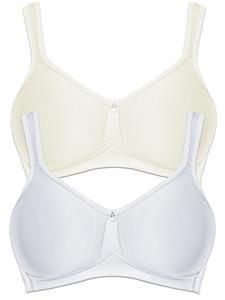 Бюстгальтер без косточек SUSA 2er Pack Spacer BH ohne Bügel Catania, цвет Champagner Weiss