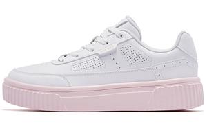 Кроссовки для скейтборда женские низкие  White Cloud Pink Qiaodan