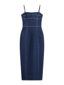 Миди платье Bershka, Navy