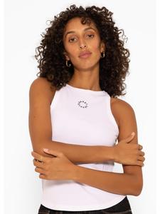 Топ SASSYCLASSY Geripptes Tank, белый