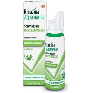 Риназина Аквамарина Изотонический спрей с алоэ для нежного распыления 100мл Rinazina