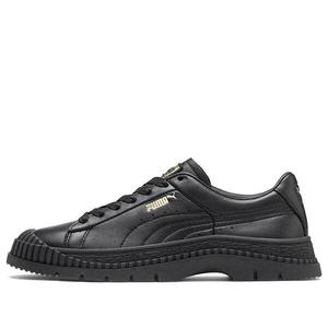 Кроссовки utility leather sneakers Puma, черный
