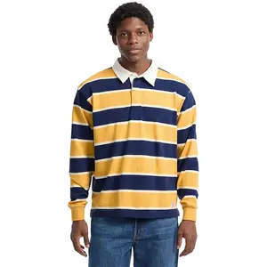 Поло с длинным рукавом Guess Jeans Rugby Stripe, желтый