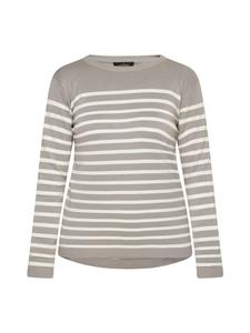 Женский вязаный свитер серого и кремового цветов usha BLACK LABEL