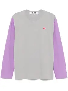 Футболка с нашивкой Comme Des Garçons Play, серый