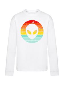 Рубашка F4NT4STIC Alien Retro Sonnenuntergang, белый