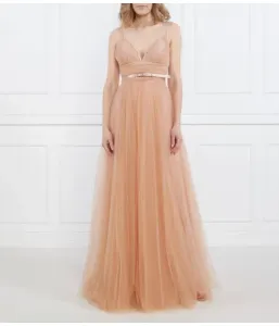 Платье Elisabetta Franchi, пудрово-розовый