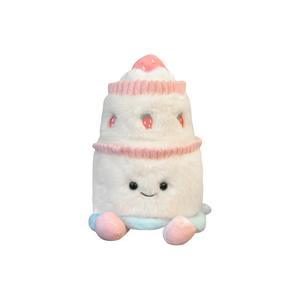 Капибара торт на день рождения плюшевая кукла, милый сырный медвежонок плюшевая кукла высота 30см/40см MENGMENGBUNNY