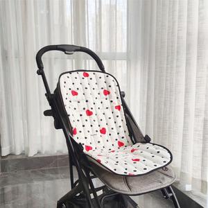 Чехол на сиденье для коляски Bugaboo Bee6, утепленный дышащий всесезонный чехол из чистого хлопка для Bee5/3, бабочка, белый персик сердце