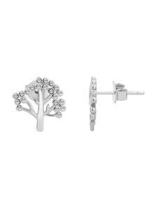 Adeliás Женские серьги - серьги-гвоздики «Древо жизни» из серебра 925 пробы