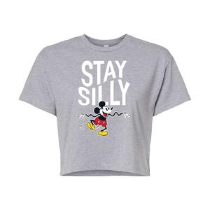 Укороченная футболка с рисунком «Микки Маус и друзья» Disney's Junior's Mickey Stay Silly Licensed Character