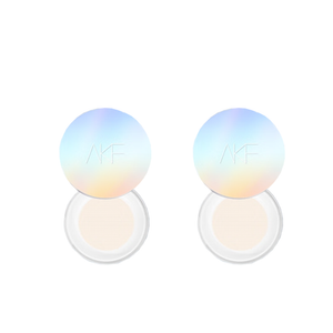 Прозрачная светлая пудра для фиксации макияжа с мягким фокусом и нежным сиянием, контроль жирного блеска, 10 г AKF, #03 crystal transparent nude skin 10g/box*2