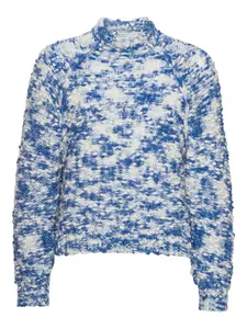 Фактурный свитер с высоким воротником Henrik Vibskov, синий