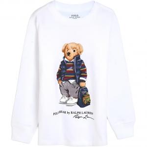 Детская футболка Polo Ralph Lauren, белый