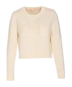 Кардиган из мериносовой шерсти на пуговицах Michael Kors, бежевый