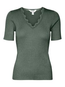 VERO MODA Свитер 'VMVilja' в зеленом цвете