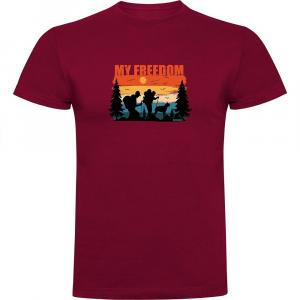 Футболка с коротким рукавом Kruskis My Freedom, красный