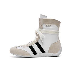 ST&SAT Женские черные, серые, белые ботинки на шнуровке — белые, цвет White