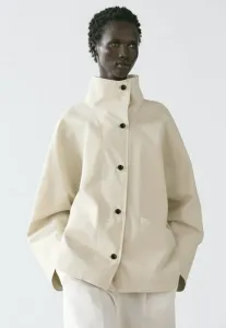 Короткое пальто с высоким воротником Massimo Dutti, Beige