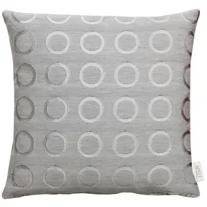 Декоративная подушка Toro, наволочка без наполнителя, 1 штука Apelt, Grau/silberfarben + Kreise