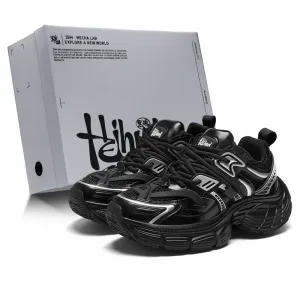 Массивные кеды Dark Night Series унисекс с низким верхом Blvck Paris, серебряный