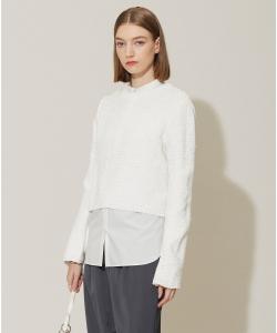 Пуловер из моющейся замшевой пряжи