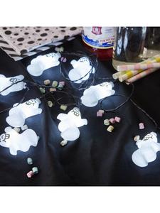 Уличная гирлянда «Хэллоуин» с батарейками и таймером, подвеска в виде призрака  STAR Trading