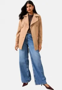 Тренчкот средней длины прямого кроя с поясом Friends Like These, Camel