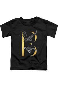 Футболка Batman B с коротким рукавом для малышей Gildan, черный