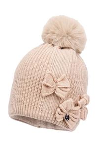 Детская шапка с добавлением шерсти TRINE II Jamiks, бежевый