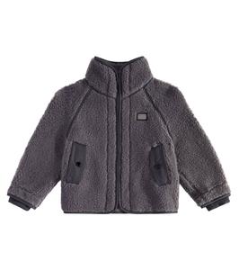Куртка с логотипом Dolce&Gabbana Kids, цвет grigio piombo