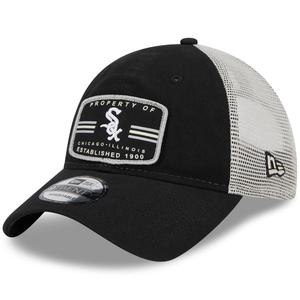 Мужская кепка New Era Black Chicago White Sox Property Trucker 9TWENTY Snapback