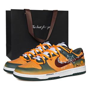 Nike Кроссовки dunk low unisex оранжевый зеленый