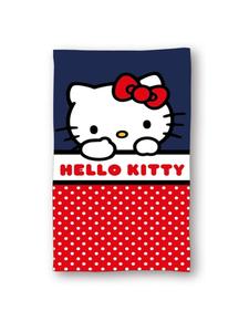 Cofi 1453 Банное/пляжное полотенце Hello Kitty, 70x140 см, из хлопка, красного цвета