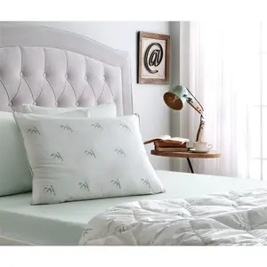 Подушка Naturfaserkissen Bambus Majestät, 40x80, 80x80 см 1 шт., дышащая, подходит для аллергиков (аллергия на пыль) Yatas Bedding, белый