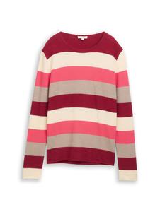 Свитер TOM TAILOR, бордовый/светло-красный
