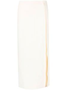 Jil Sander юбка миди с запахом, нейтральный цвет