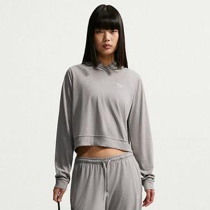 Женский легкий укороченный худи Nike, Dark Grey Heather