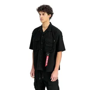 Верхняя рубашка Alpha Industries Aloha Safari, черный