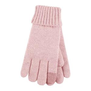 Женские перчатки Heatweaver с плоской вязкой для сенсорных экранов Heat Holders, цвет dusty pink