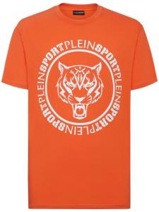 Plein Sport футболка с принтом Carbon Tiger, оранжевый