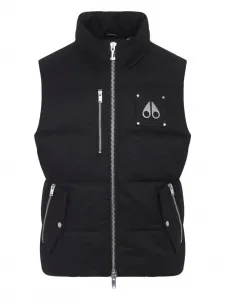 Стеганный жилет с логотипом Moose Knuckles, черный