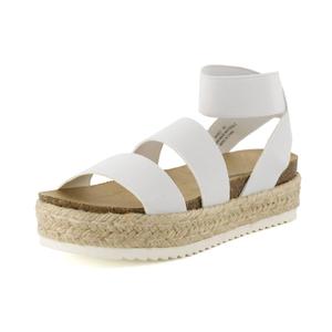 Women's Mandy Wedge Sandal In White CUSHIONAIRE