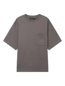 Футболка с короткими рукавами и карманом Alpha Industries, серый