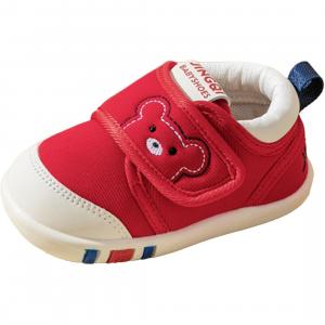 Износостойкие противоскользящие низкие детские ботинки для малышей Jingqi, красный