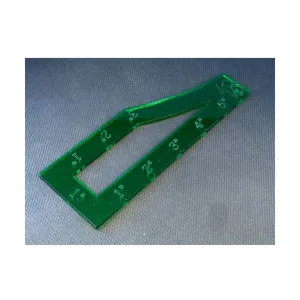 Шаблон Asu 40k — зеленый, Gaming Accessories - Warhammer (Bandua Wargames)