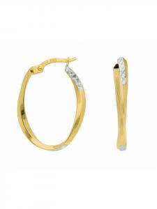 Adeliás Женские золотые серьги-кольца 333 / Серьги-кольца из золота